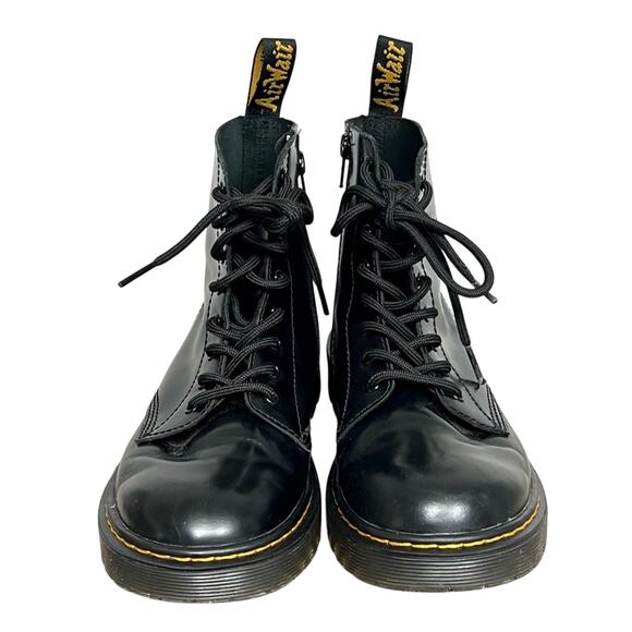 Dr. Martens Pascal Bex 1460 Black Leather Lace Up Women’s 6 Ankle Boots WORN 1X - Picture 3 of 8